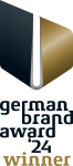 Siegel des German Brand Awards 2024 mit der Kategorie Winner.